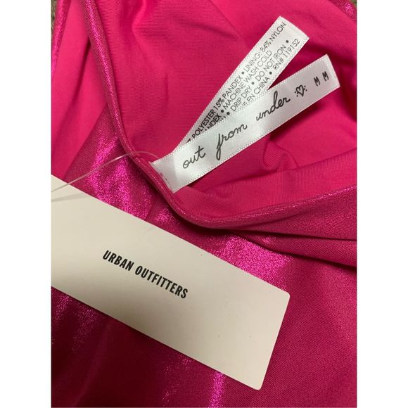 Urban Outfitters & Out From Under, Metallic Pink One-Piece Swimsuit, Medium, NWT - Picture 5 of 8